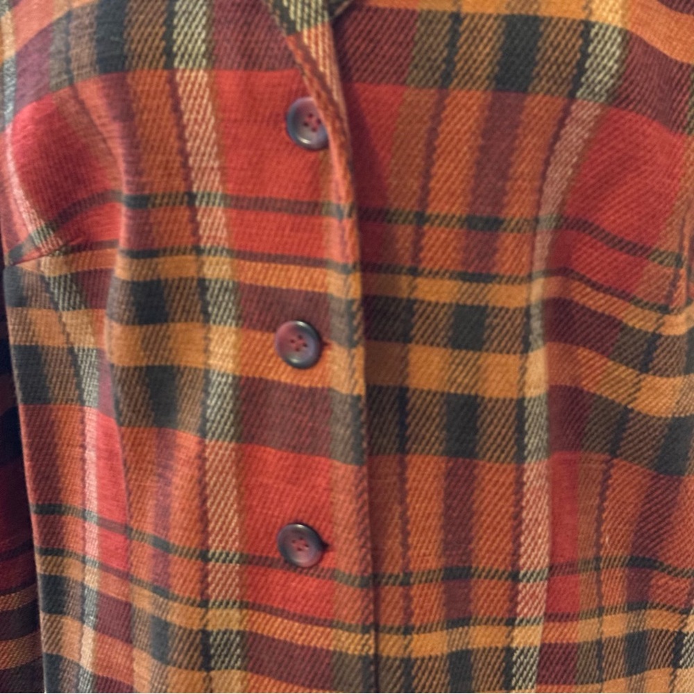Lady Dorby Tweed Style Jacket plaid size 20WP - Picture 3 of 8
